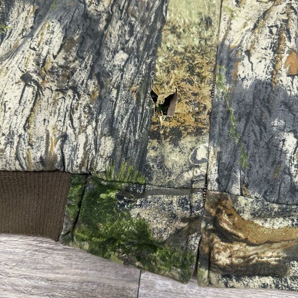 Mossy Oak Mountain Country Camouflage Men M Insulated Hunting Camo Bomber Jacket - Picture 2 of 8